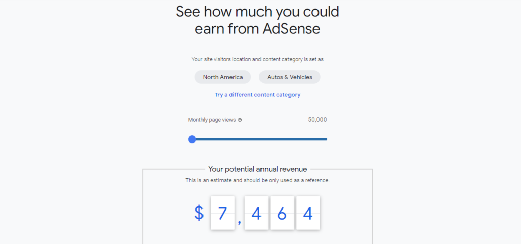 calculate earnings for your blog